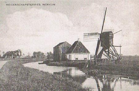 1, Molen 03318 Polder Het Heidenschap / Polder 29, Harkemamolen (Workum/ Warkum), Ansichtkaart(Fotoarchief NSR) | Database Nederlandse molens media-bestand
