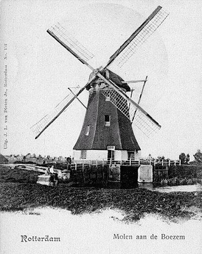 1, Molen 01763 c Boezemmolen No. 1 (Rotterdam, stadsdeel Kralingen-Crooswijk), Ansichtkaart, collectie Rob Pols | Database Nederlandse molens media-bestand