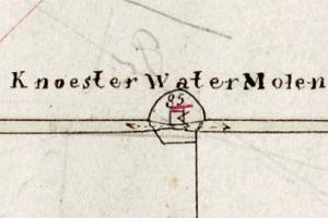 Molen 02571 c Knoesterpolder, Knoester Watermolen (Schalkwijk), fragment kadaster 1811-1832 | Database Nederlandse molens media-bestand