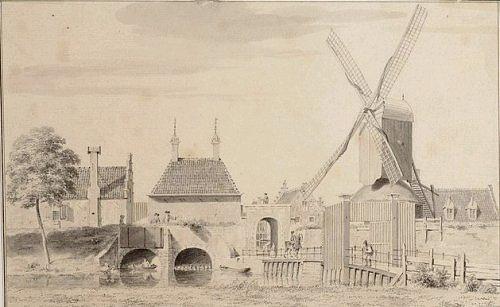 2, Molen 06651 j Molen de Rood / Roomolen (Alkmaar), Gegevens: tekening van C. Pronk (1691-1759) © Regionaal Archief Alkmaar | Database Nederlandse molens media-bestand