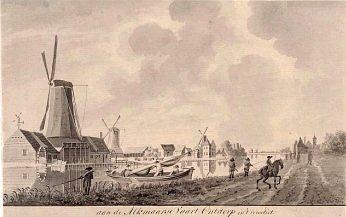 1, Molen 06651 o De David / De Koning David (Alkmaar), vlnr: De David, De Strooijonker, De Kievit | Database Nederlandse molens media-bestand