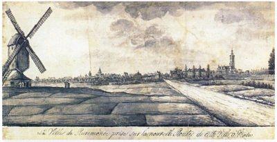 1, Molen 06470 m Molen van de Voogd / Voigtswintmeulen 2e (Roermond), Pentekening Gemeentemuseum Roermond | Database Nederlandse molens media-bestand