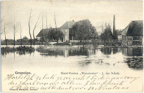 4, Molen 00892 d De Watermolen (Groenlo), Ansichtkaart (coll. Ton Meesters) | Database Nederlandse molens media-bestand