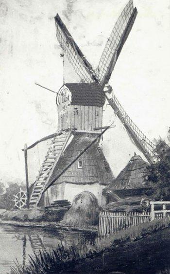 Molen 06677 w Windlust voorganger (Nootdorp), Foto: n.n., collectie Leo van der Drift | Database Nederlandse molens media-bestand