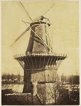 Molen 06490 x De Ruiter / De Ruyter (2e) (Amsterdam), Foto van Asser, opname ca. 1855, collectie Gerard v.d. Bosch | Database Nederlandse molens media-bestand