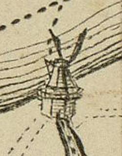 Molen 06491 f Stadsvuilwatermolen (2) (Amsterdam), Detail van onderstaande kaart | Database Nederlandse molens media-bestand