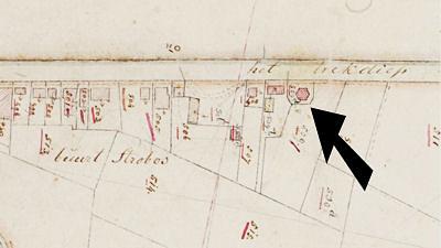 1, Molen 03237 d Molen van Welt / Molen van Kooi (Gerkesklooster-Stroobos/ Gerkeskleaster-Strobos), Fragment kadasterkaart Stroobos, 1811-1832 | Database Nederlandse molens media-bestand