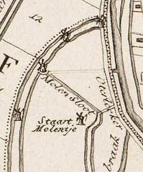 1, Molen 01000 b Staartmolen Oterlekerpolder, no. 26 (Oterleek), Fragment kaart van C.W.M. Klijn, 1856 | Database Nederlandse molens media-bestand
