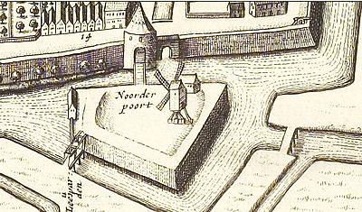 2, Molen 06454 r Noordermolen (Franeker/ Frjentsjer), Bron: Tresoar, kaartnr 244 | Database Nederlandse molens media-bestand