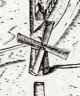 Molen 06952 Polder Overdie (Alkmaar), detail onderstaand kaartdeel | Database Nederlandse molens media-bestand