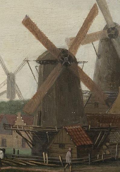 1, Molen 06651 k De Bestevaer / De Coning Salomon (Alkmaar), zaagmolen De Bestevaer, NN, ca. 1695, Stedelijk Museum Alkmaar 020001 detail | Database Nederlandse molens media-bestand
