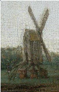 Molen 06651 m De hennepklopper van Jan Claesz (Alkmaar), Hendrik Cornelisz Vroom, 1638, detail | Database Nederlandse molens media-bestand