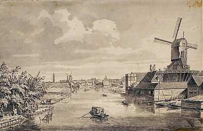 1, Molen 07225 De Stamper (Amsterdam), Tekening: Joh. Buijs & Jan ten Compe, 1740-50 (bron: GAA) | Database Nederlandse molens media-bestand