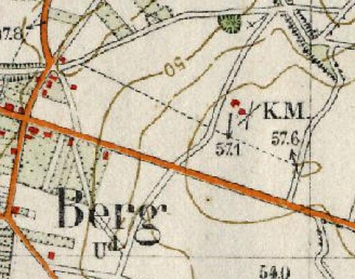 2, Molen 03899 e Windmolen van Berg aan de Maas (Berg aan de Maas), kaartfragment 1925 | Database Nederlandse molens media-bestand