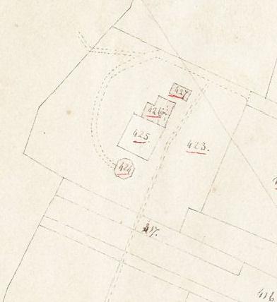 1, Molen 07739 De Vlijt 2e voorganger (Koudum), Detail kadasterkaart 1811-1832 | Database Nederlandse molens media-bestand