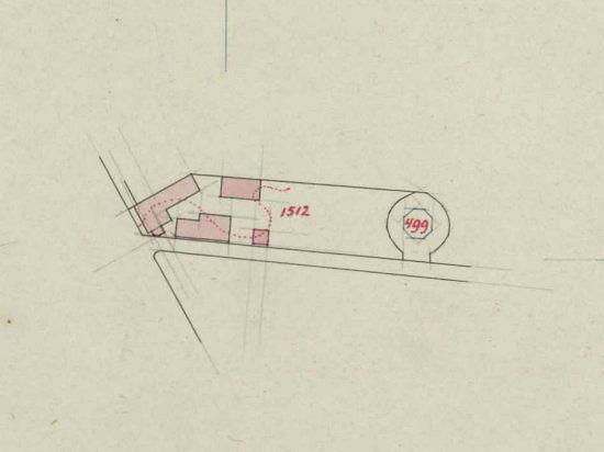 1, Molen 01644 a Oostmolen (Rijen), Detail kadastrale hulpkaart, 1922 | Database Nederlandse molens media-bestand