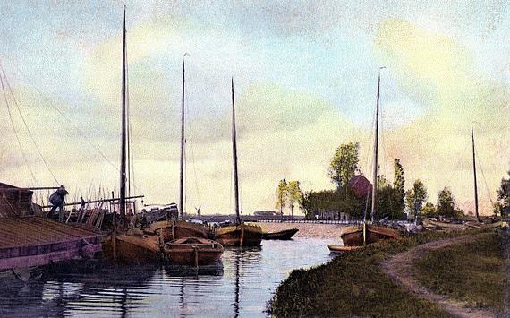 1, Molen 03799 Polder 148 (Grouw/ Grou), Ansichtkaart, opname vóór 1909, coll Gita Helfferich | Database Nederlandse molens media-bestand