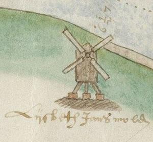 Molen 08407 De Valck / Hartmolen / De Oude Molen (Haarlem), Pieter Bruynsz., 1605, detail | Database Nederlandse molens media-bestand