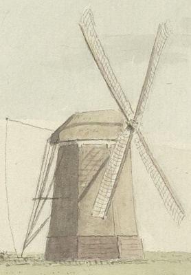 1, Molen 08411 Het Kalf (Haarlem), Cornelis van Noorde, 1757, detail, beeldbank noord-hollands archief, inv.nr. NL-HlmNHA_53001675_K | Database Nederlandse molens media-bestand