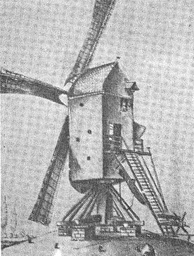 Molen 01038 b Oude Molen / Molen van Reudink (Hengelo), Detail schilderij Adam ten Cate (Allemolens.nl) | Database Nederlandse molens media-bestand