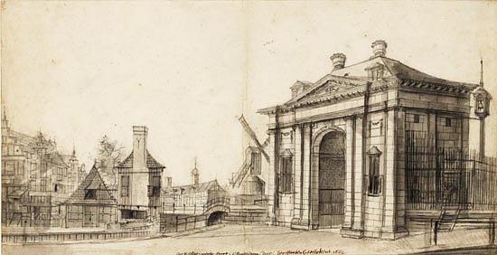 1, Molen 12530 De Haan (1e) (Amsterdam), fragment Jan Abrahamsz. Beerstraten 1662 | Database Nederlandse molens media-bestand