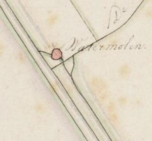 Molen 03507 p Polder van Rumpt en Gellicum, bovenmolen (Gellicum), fragment kadaster 1811-1832 | Database Nederlandse molens media-bestand