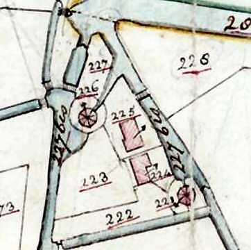 1, Molen 06504 w Eexterwatermolenkolonie (Scheemda), Kadaster 1811-1832, de twee genoemde molens | Database Nederlandse molens media-bestand
