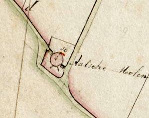 Molen 01179 h Molenpolder van Aalst, Aalsche Molen (Aalst), Detail kadasterkaart 1811-1832 | Database Nederlandse molens media-bestand