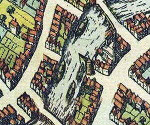 Molen 16182 De Kleine Kraan 'De Wijngaert' (Dordrecht), kaartfragment 1581 | Database Nederlandse molens media-bestand