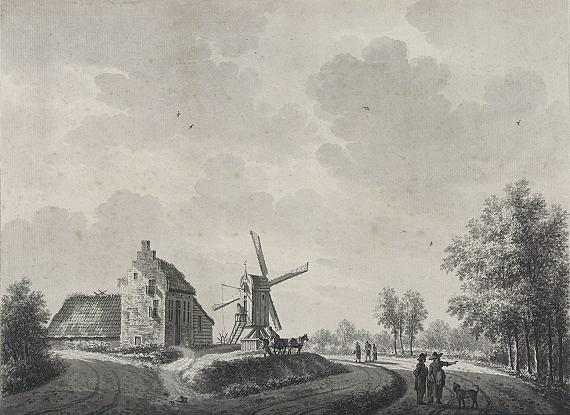 1, Molen 10428 Westmolen (Rhenen), N. Wicart, Buijten de Utregtse Poort te Reene, 1780-1810, Utrechts archief cat.nr. 206090 | Database Nederlandse molens media-bestand