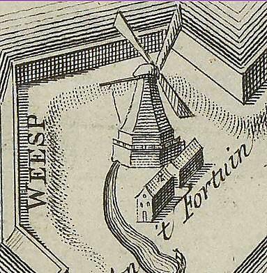 2, Molen 06490 u Het Fortuyn (3e) (Amsterdam), Fragment kaart N. van Frankendaal | Database Nederlandse molens media-bestand