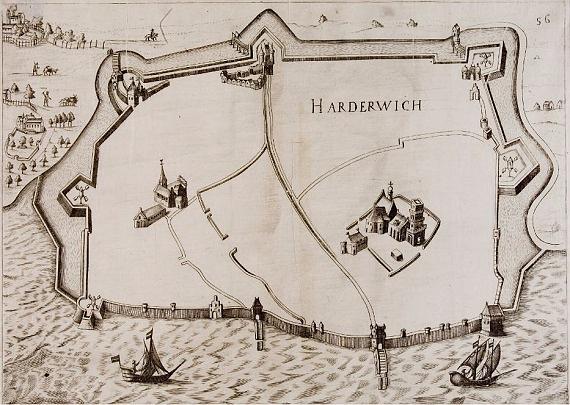 1, Molen 17563 molen op bastion voor de Smeepoort (Harderwijk), Galeazzo Gualdo Prioratie, 1673 | Database Nederlandse molens media-bestand