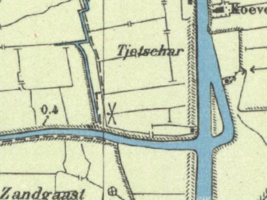 1, Molen 17911 (poldermolen) (3e) (Hommerts/ De Hommerts), Detail top. kaart 1955 | Database Nederlandse molens media-bestand