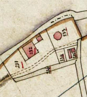 Molen 07106 De Ruiter (Hensbroek), fragment kadasterkaart 1811-1832 | Database Nederlandse molens media-bestand